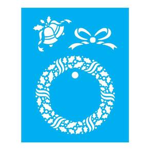 Stencil Tamako Guirlanda Natal - 20X25Cm - Ref B120