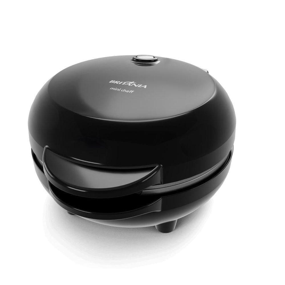 Mini Grill E Sanduicheira Britânia 550w Chapas Lisas BGRR03A - 110V