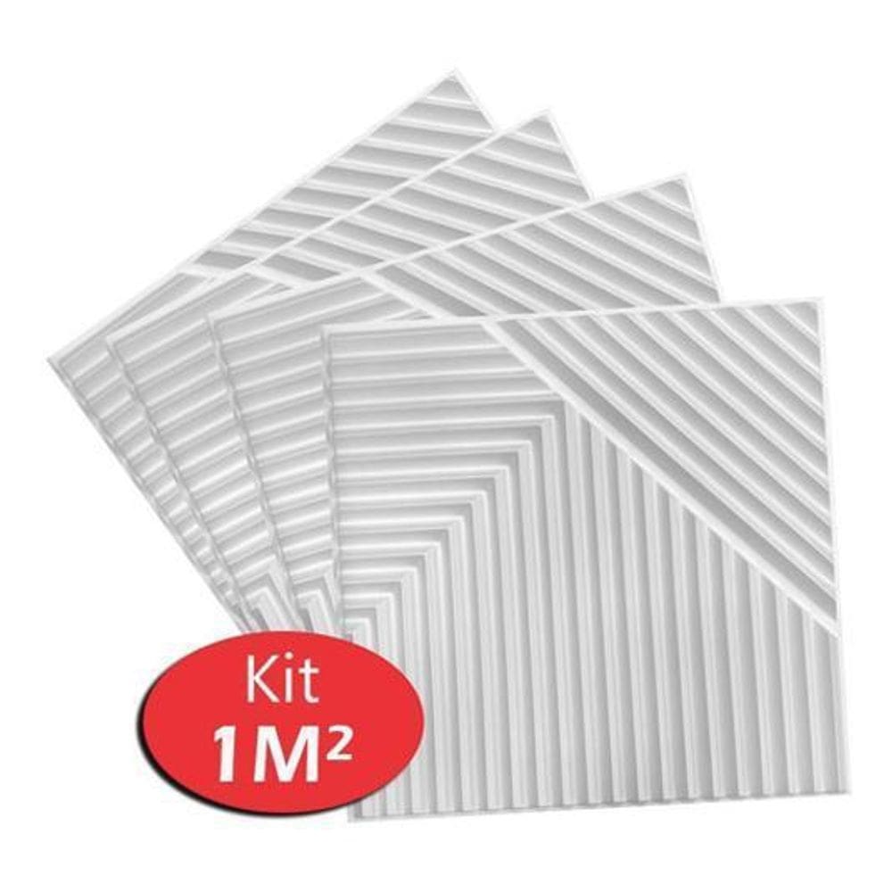 Placas Decorativas 3D M Revestimentos Paredes Tetos Ripado