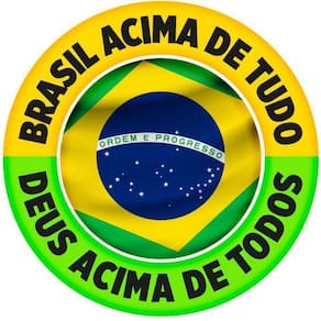 Painel Redondo 3D Sublimado Brasil Frd-1410
