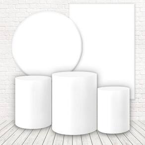 Kit 2 Painéis E Capas 3D Sublimado Liso Branco Fkpc-851
