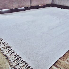 Tapete Grande Para Sala E Quarto Retangular 2,00 X 1,50 Cor:cinza Neblina
