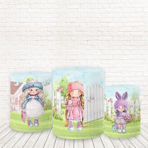 Trio De Capas Tecido Sublimado 3D Bonecas Russas Fcc-490