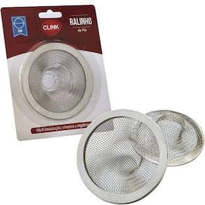 Ralinho De Pia 7,1 Cm Redondo Ralo Metal Prático Ck4215
