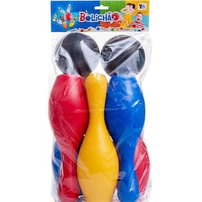 Jogo Infantil Boliche Colorido - 8 Peças