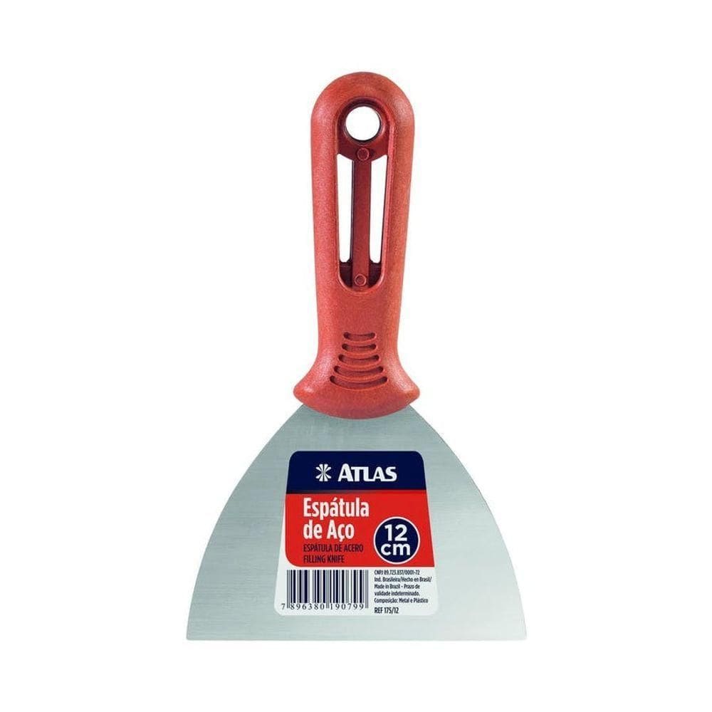 Espátula Em Aço Carbono Cabo Plástico 12cm - Atlas