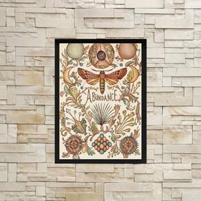 Quadro Decorativo Abundância 24X18Cm - Com Vidro