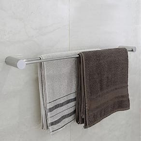 Toalheiro Porta Toalha Duplo 80cm para Banheiro Inox 304 Linha Paris - Pa2010