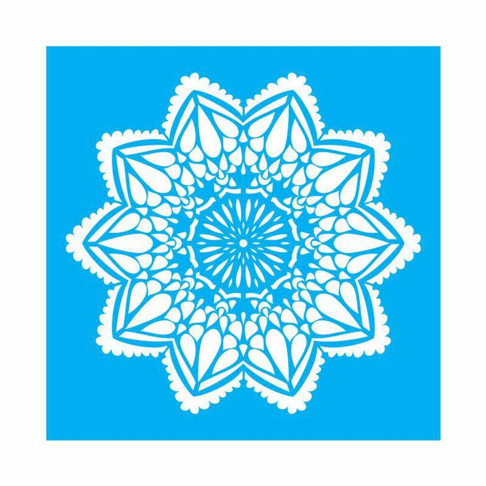 Stencil Tamako Mandala - 30X30Cm - Ref 9544