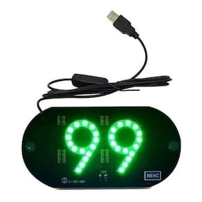 Plaquinha Placa Led 99 Pop Taxi Usb Motorista De Aplicativo