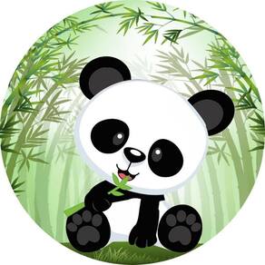 Painel Redondo 3D Sublimado Panda Frd-514