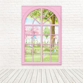 Painel Retangular Tecido 3D Casa De Bonecas 1,50X2,20 5295