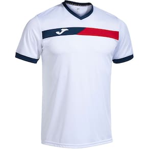 Camiseta Joma Court Branca e Marinho Masculina