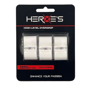 Overgrip Heroes High Level Com 03 Unidades Branco