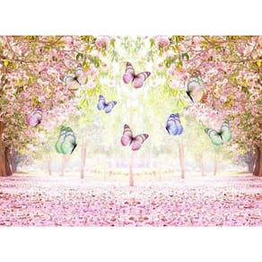 Painel Retangular 3D Sublimado Jardim 2,0X1,5 Frt-693
