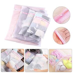 Kit 3 Sacos Para Lavar Roupas Pequeno Médio Grande Pratico