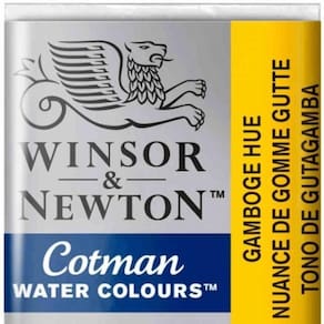 Aquarela Cotman W&N Gamboge Hue Half Pan 266