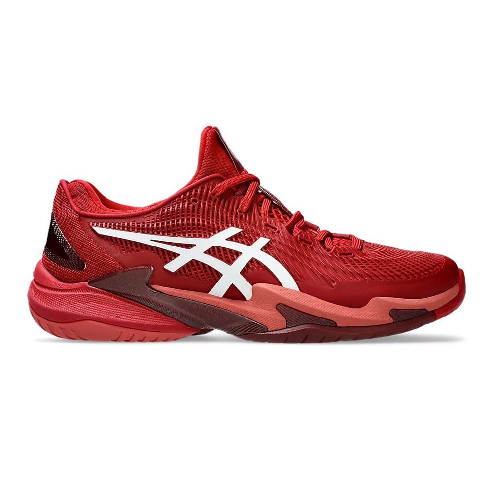 Tênis Asics Court FF 3 Novak Vermelho e Branco Masculino