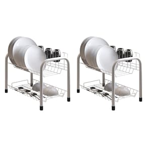 Kit 2 Escorredores de Louças Beliche Isabela com Porta Copos Branco