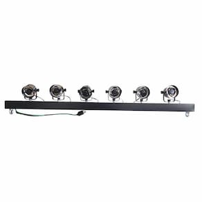 Kit 2Varas Tx Led Dmx 1,20M Montada Branca Quente Volt Preta