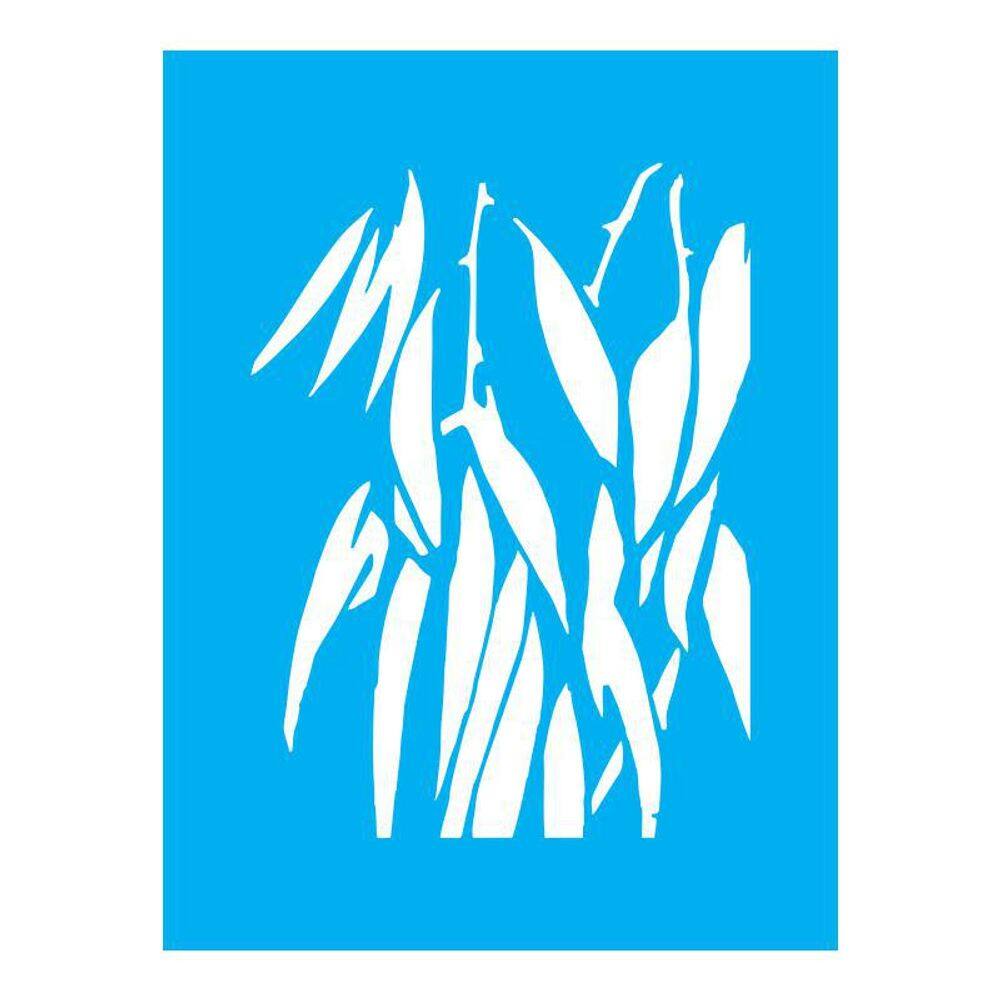 Stencil Tamako Folhas - 15X20Cm - Ref 8957