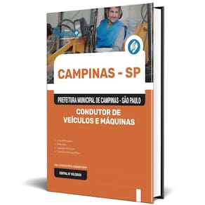 Apostila Prefeitura Campinas Sp 2025 Condutor Veículos E