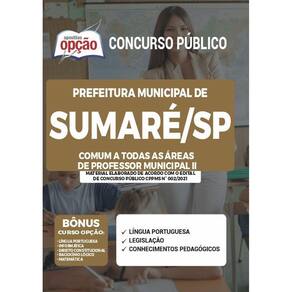 Apostila Concurso Sumaré Sp - Comum Professor Municipal 2