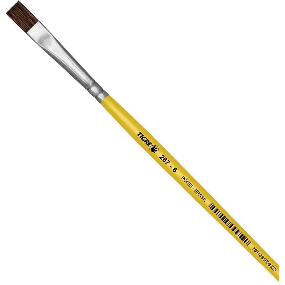 Pincel Chato 267 N.06 Amarelo