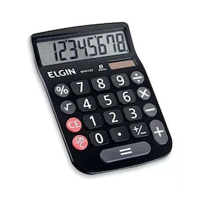 Calculadora Mesa Visor 8 Dig. Preta Mv-4133 Elgin