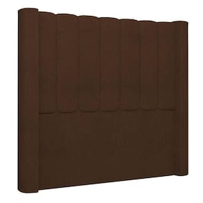 Cabeceira Casal King Cama 195cm Claire I02 Bouclê Marrom - Mpozenato
