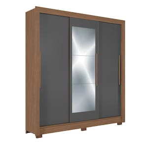 Guarda-roupa Casal 204cm 3 Portas 9 Gavetas Arnaut Estilo