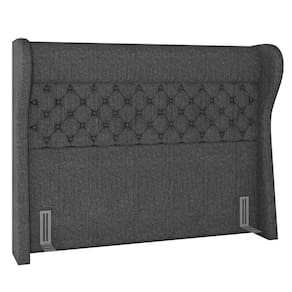 Cabeceira Cama Casal Queen 160cm Trinidad P02 Linho Cinza - Mpozenato