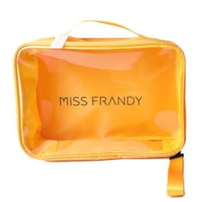 Necessaire De Maquiagem G Grande, Prática E Sofisticada Miss Frandy Amarela