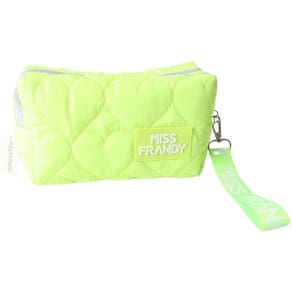 Necessaire Puff De Maquiagem Design Fofo E Funcional Miss Frandy Verde Neon