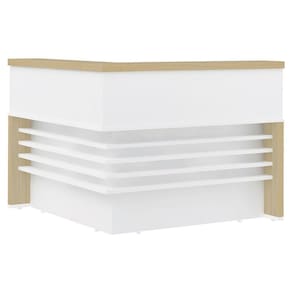 Balcão De Em L 147x147cm Corp A06 Carvalho-branco - Mpozenato