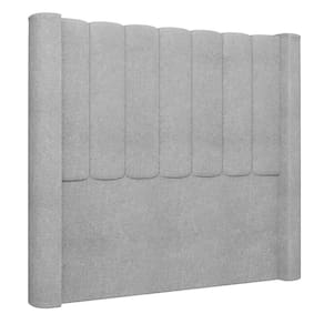 Cabeceira Casal Queen Cama 160cm Claire I02 Bouclê Cinza - Mpozenato
