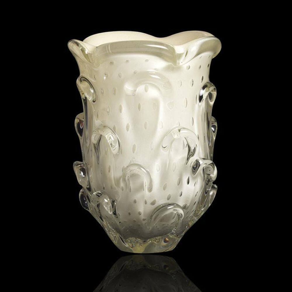 Vaso Em Cristal Murano Lilás - São Marcos