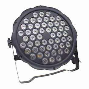 Refletor LED Slim 54 Leds 3W RGBWA JDB-545 162W DMX 8 Canais