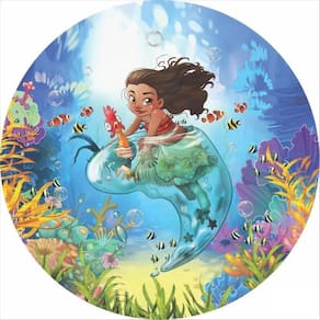 Painel Redondo 3D Sublimado Moana Frd-3678