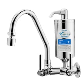 Torneira Para Pia Bica Móvel Com Filtro Abs Veneza 1/4 De Volta - 2167 C61