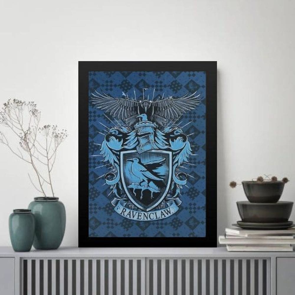 Quadro Decorativo Brasão Ravenclaw 45X34Cm