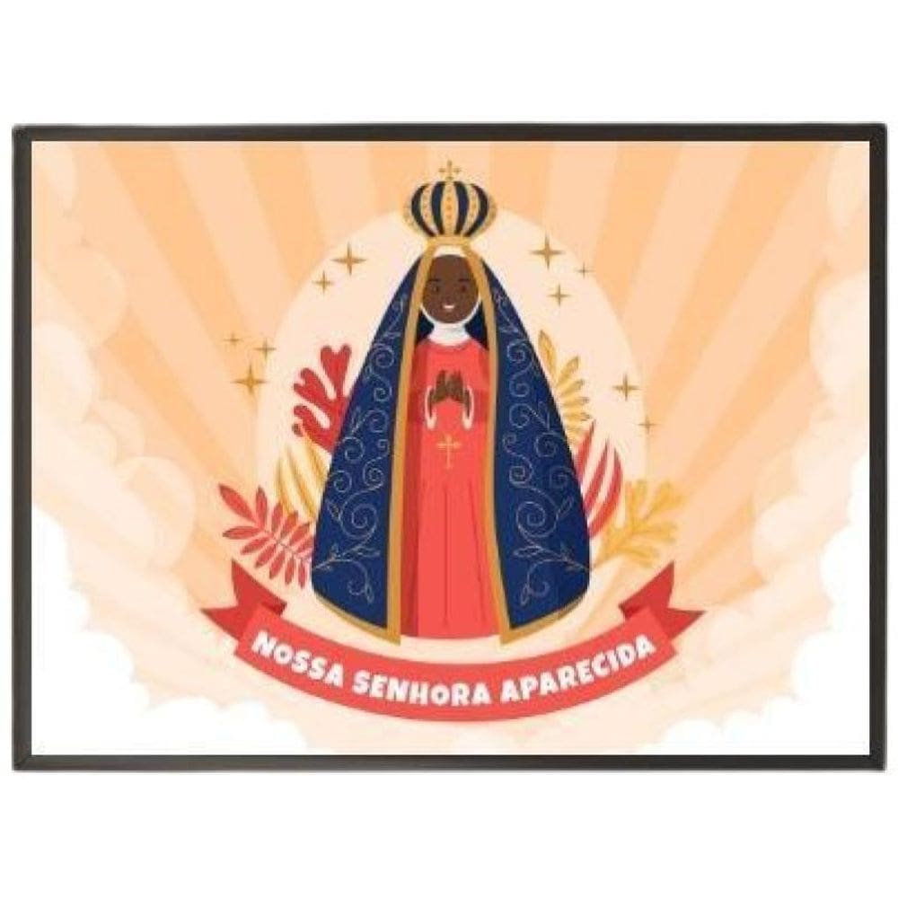 Quadro Decorativo Nossa Senhora Aparecida Horizontal 24X18Cm