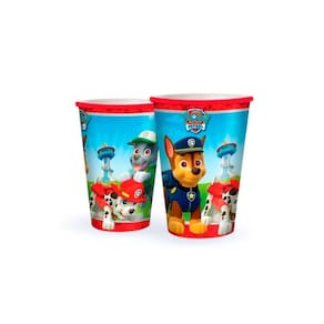 Copos Descartáveis Festa Patrulha Canina 180Ml Regina 8Un