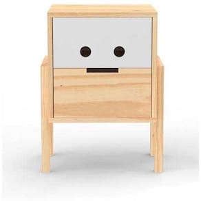 Mesa de Cabeceira Infantil com Gaveta Zinho  Branca - Veromobili
