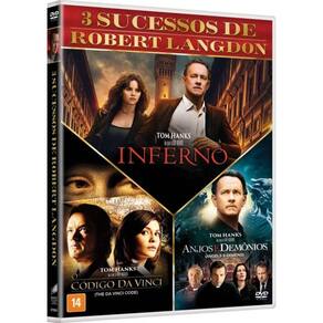 Dvd - Coleção: O Código Da Vinci, Anjos E Demônios E Inferno