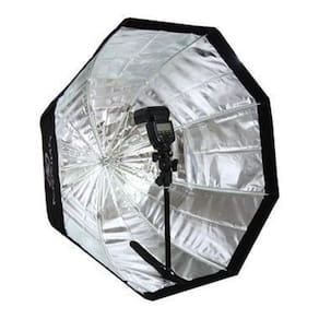 Sombrinha 80Cm Octabox Iluminação Para Estúdios Fotográficos