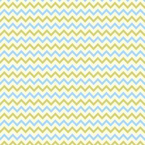 Papel De Parede Chevron Azul Claro E Amarelo Adesivo Lavavel