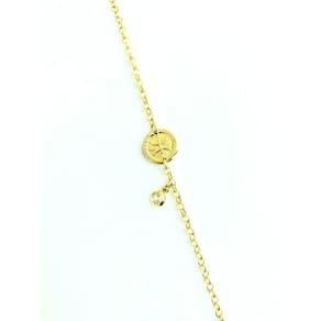 Pulseira Belca Signo Peixes Com Pingente, No Banho De Ouro