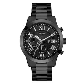 Relógio GUESS em aço inoxidável preto banhado a iônico U0668G5