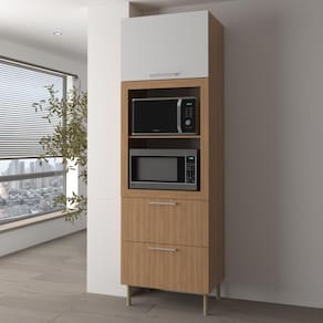 Paneleiro Torre Quente para Forno/Micro-ondas 1 Porta 2 Gavetas 80cm Multimóveis CR20443